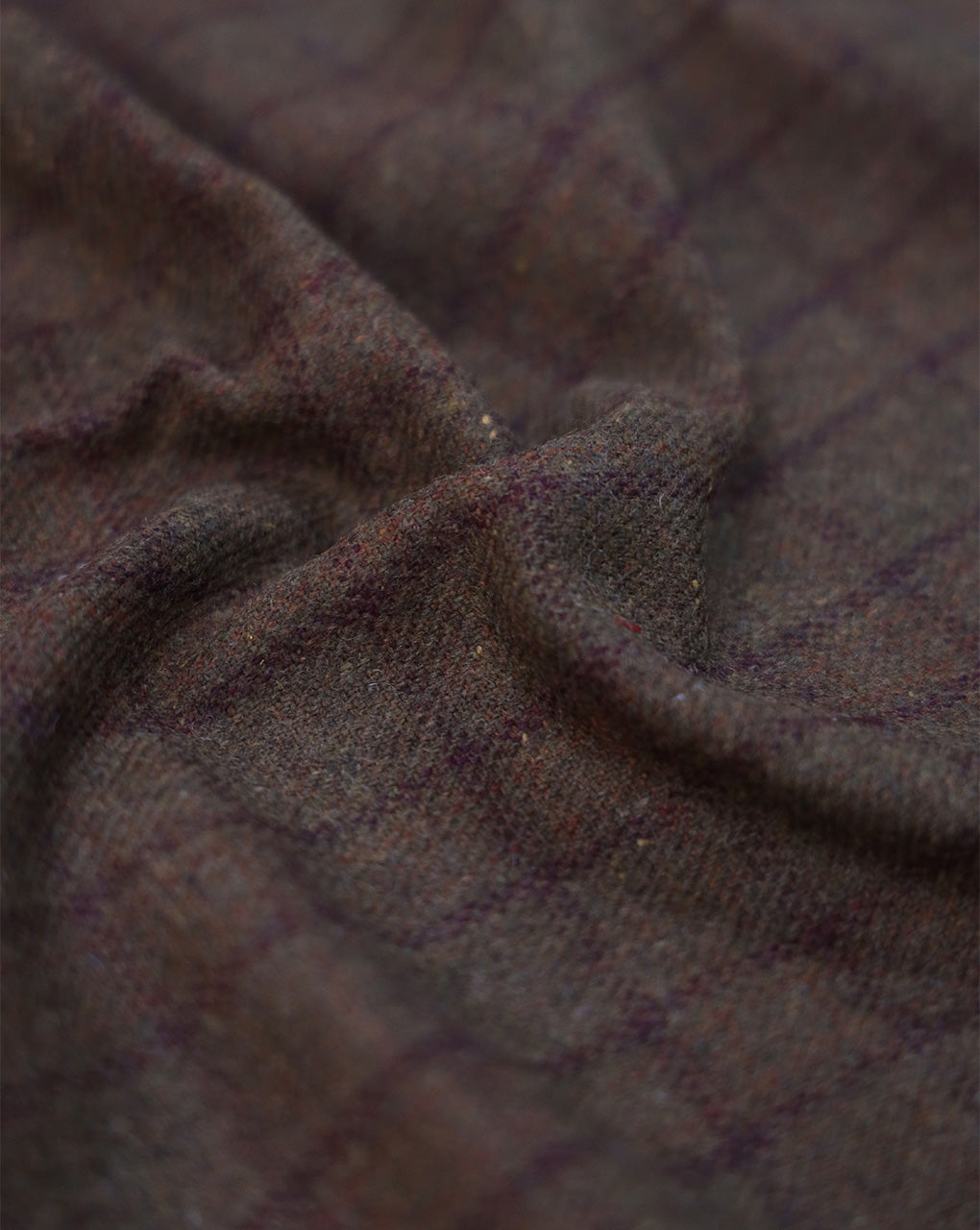 CHECKS WOOLEN TWEED FABRIC (WIDTH 54 INCHES)