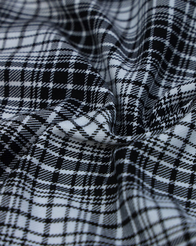 CHECKS WOOLEN TWEED FABRIC (WIDTH 54 INCHES)