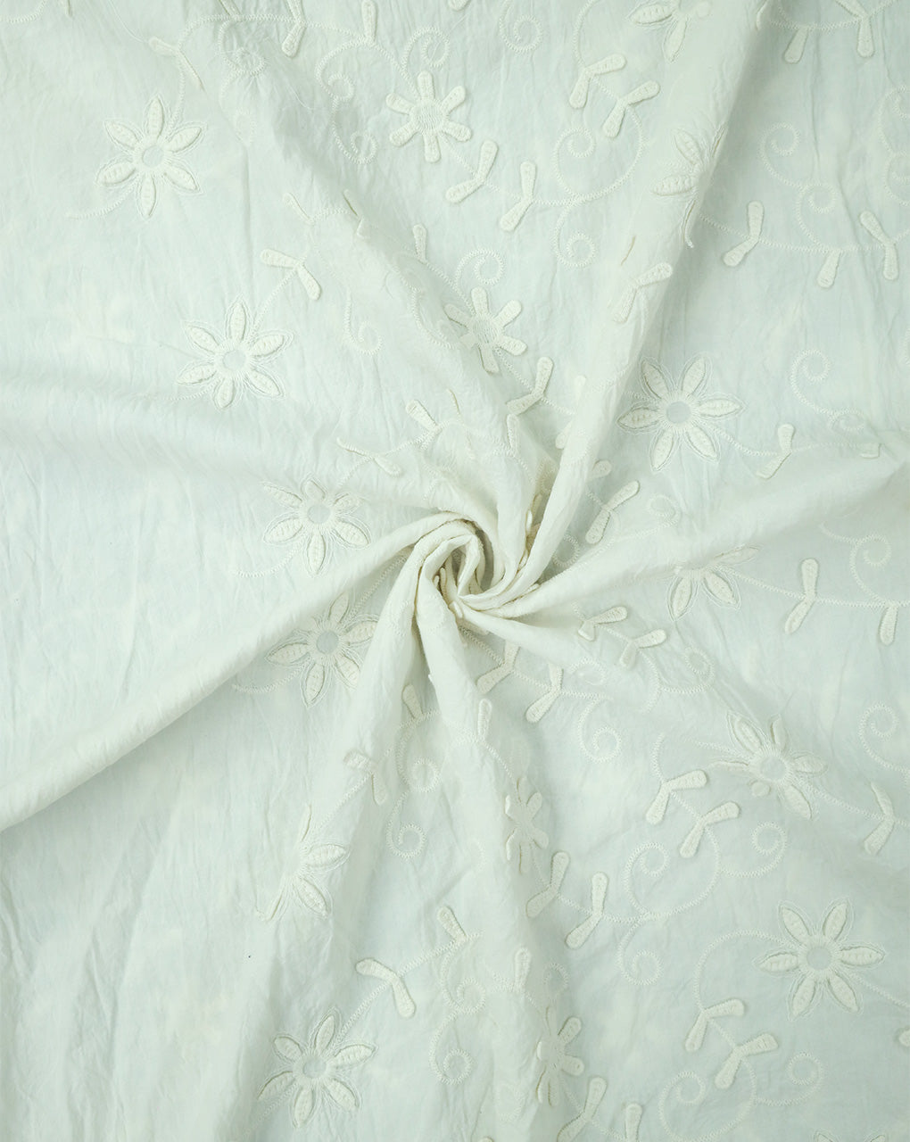 RFD COTTON 3D SCHIFFLI EMBROIDERY FABRIC