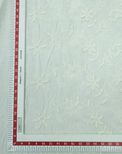 RFD COTTON 3D SCHIFFLI EMBROIDERY FABRIC