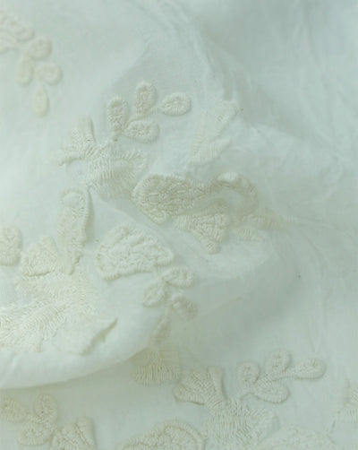 RFD COTTON 3D SCHIFFLI EMBROIDERY FABRIC