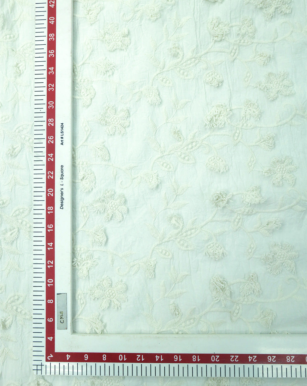 RFD COTTON 3D SCHIFFLI EMBROIDERY FABRIC