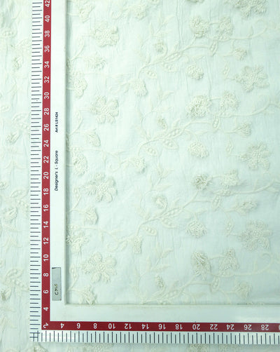 RFD COTTON 3D SCHIFFLI EMBROIDERY FABRIC