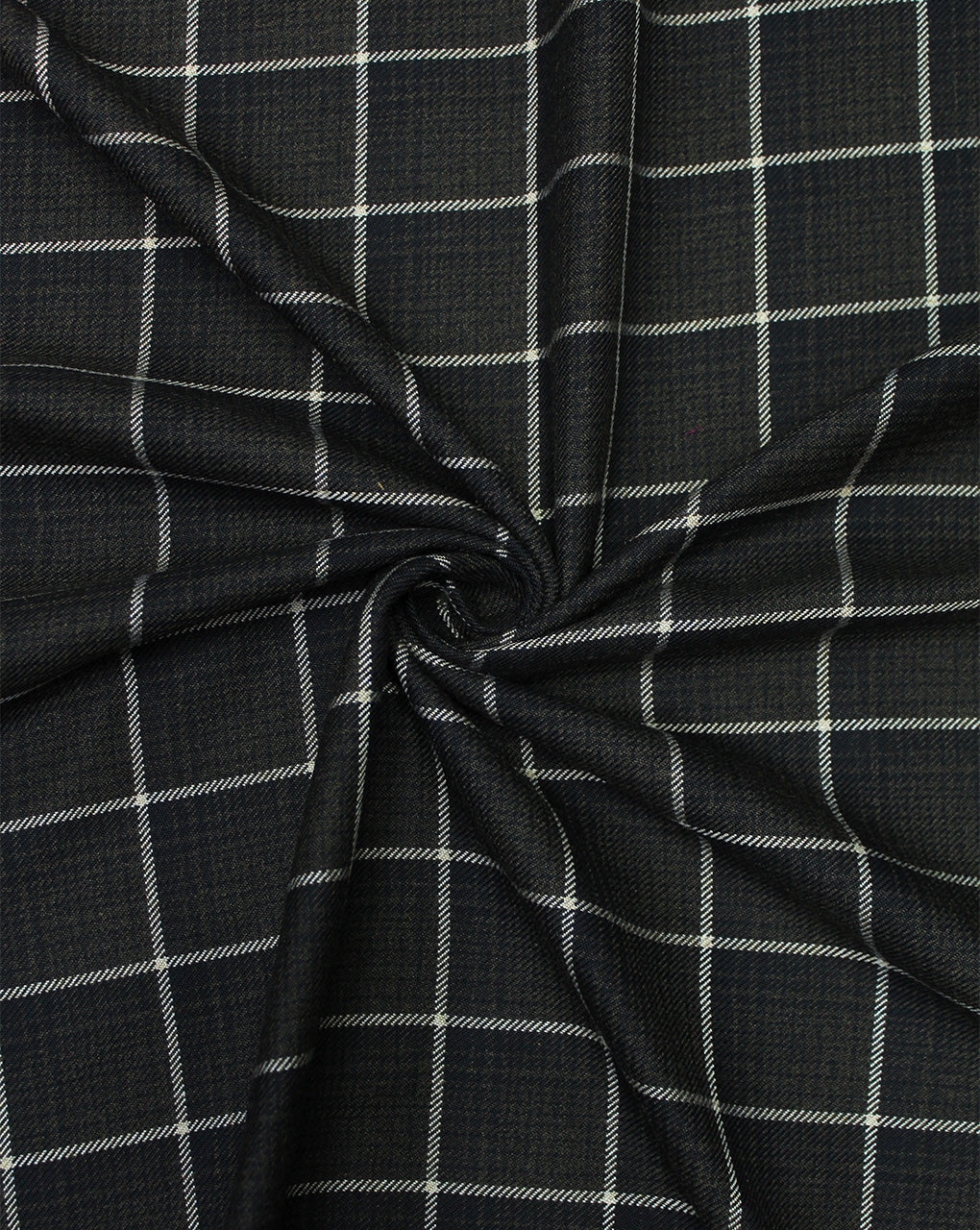 CHECKS WOOLEN TWEED FABRIC (WIDTH 56 INCHES)