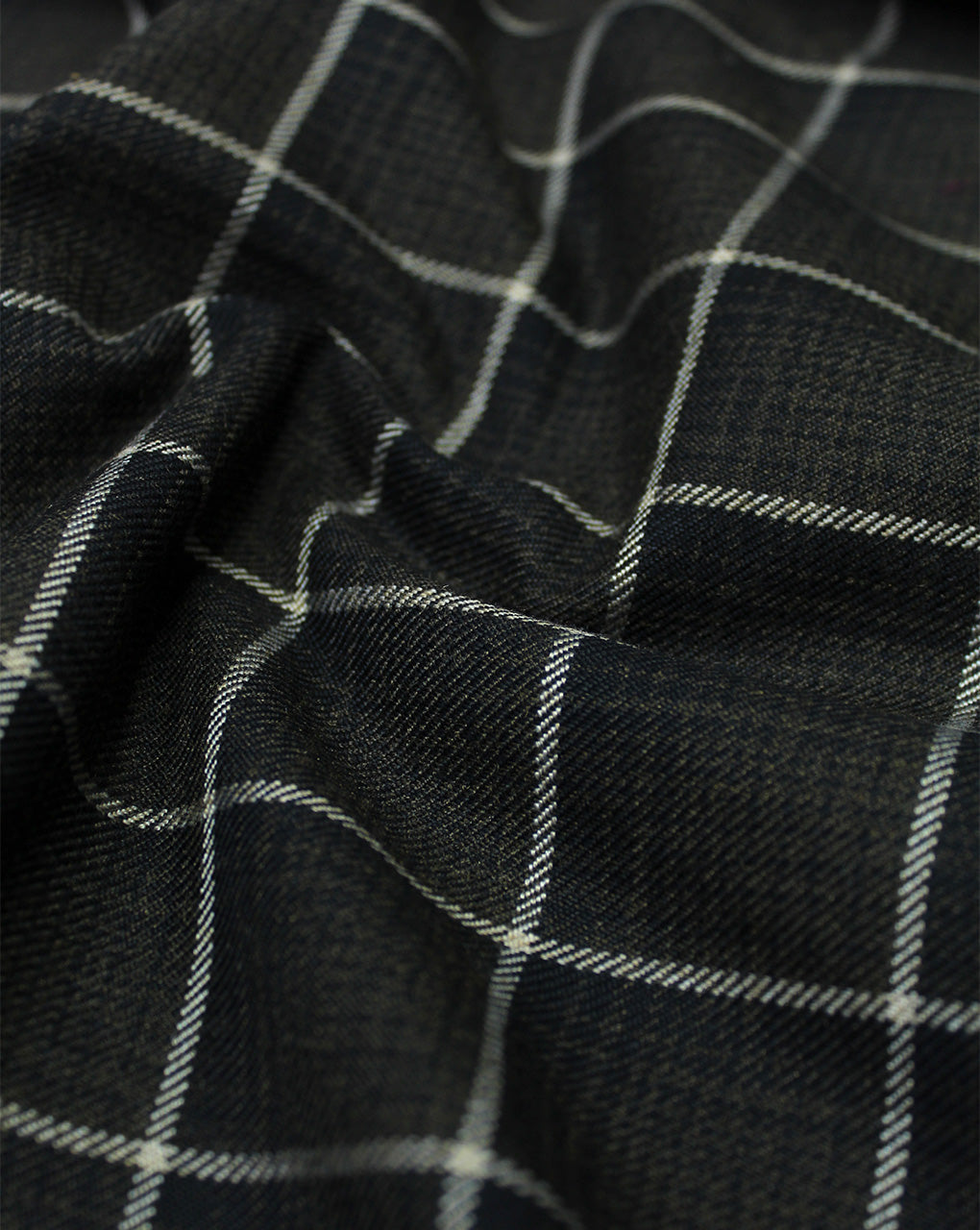 CHECKS WOOLEN TWEED FABRIC (WIDTH 56 INCHES)