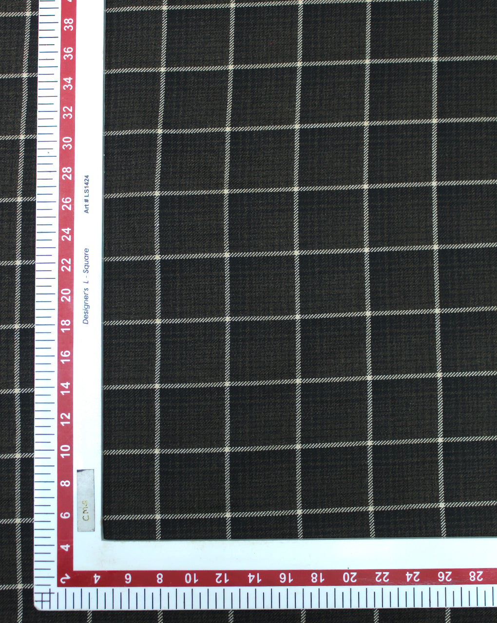 CHECKS WOOLEN TWEED FABRIC (WIDTH 56 INCHES)