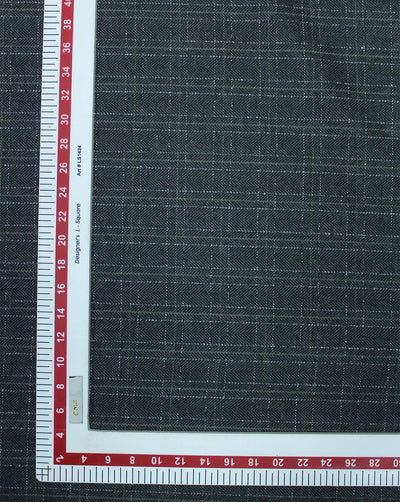 CHECKS WOOLEN TWEED FABRIC (WIDTH 56 INCHES)