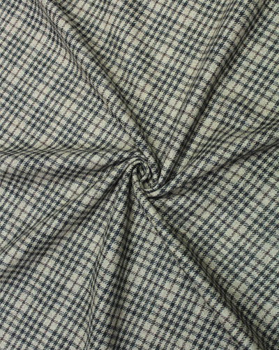 CHECKS WOOLEN TWEED FABRIC (WIDTH 56 INCHES)