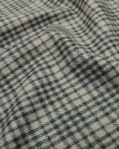 CHECKS WOOLEN TWEED FABRIC (WIDTH 56 INCHES)