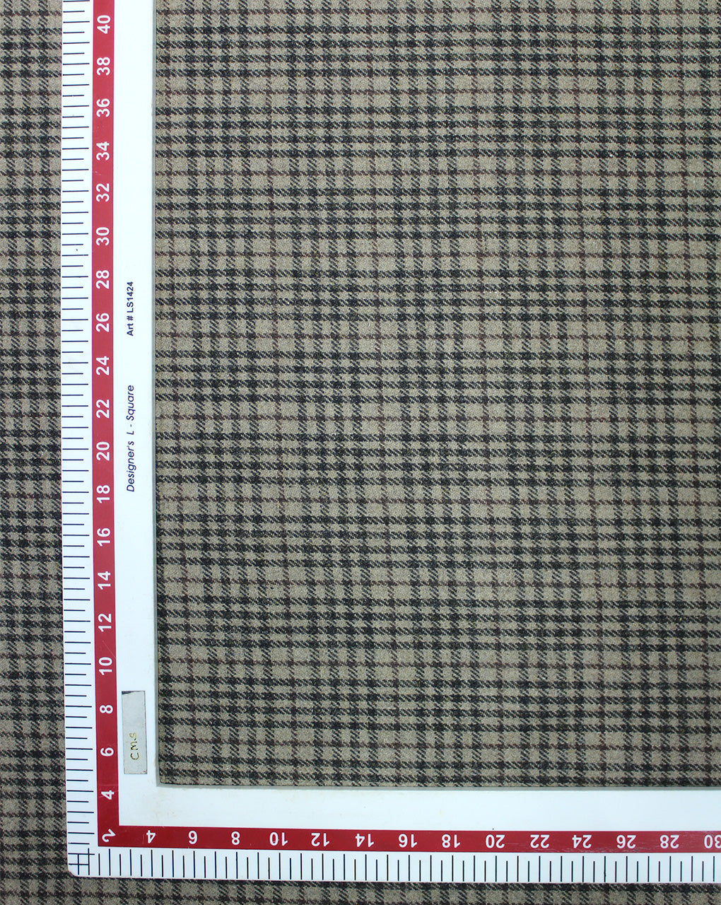 CHECKS WOOLEN TWEED FABRIC (WIDTH 56 INCHES)