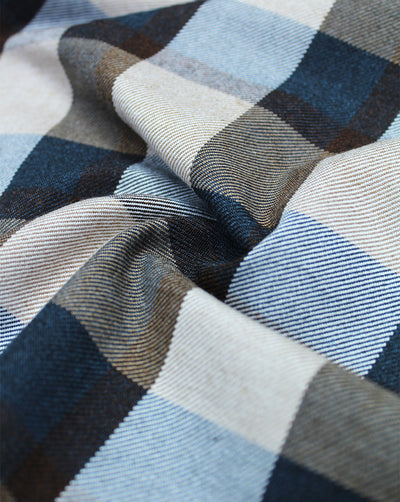 CHECKS WOOLEN TWEED FABRIC (WIDTH 56 INCHES)