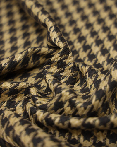 CHECKS WOOLEN TWEED FABRIC