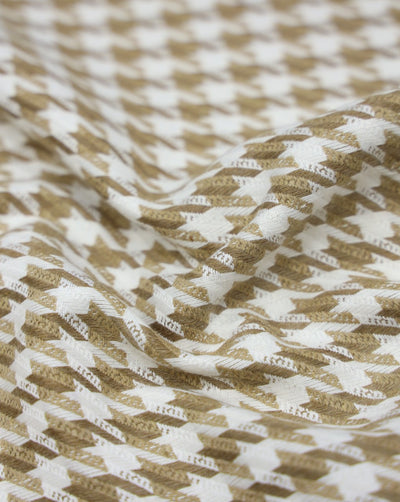 CHECKS WOOLEN TWEED FABRIC