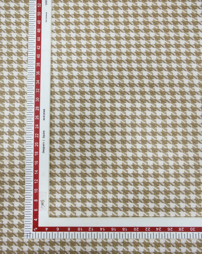 CHECKS WOOLEN TWEED FABRIC