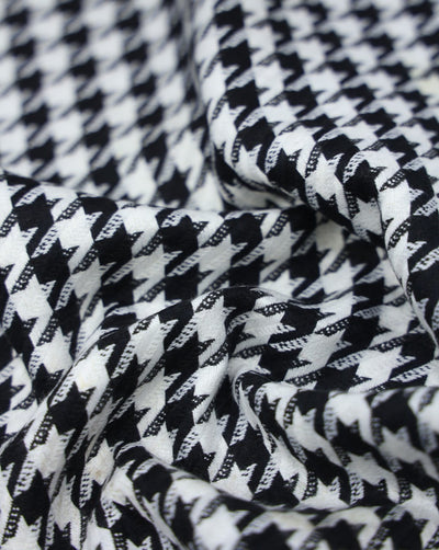 CHECKS WOOLEN TWEED FABRIC