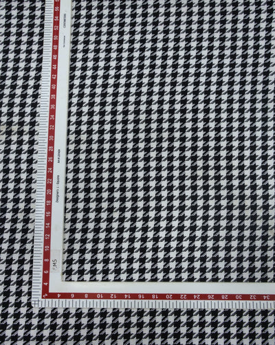 CHECKS WOOLEN TWEED FABRIC