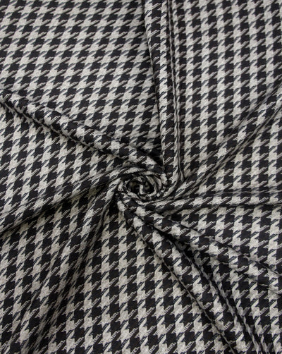 CHECKS WOOLEN TWEED FABRIC