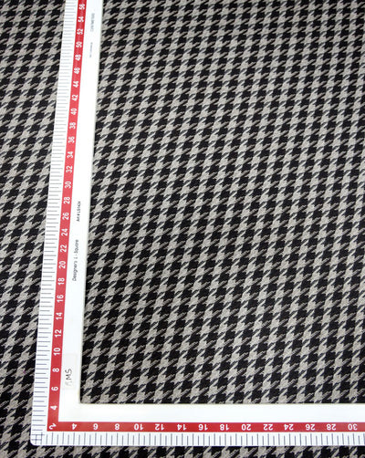 CHECKS WOOLEN TWEED FABRIC