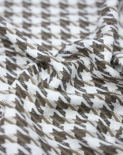 CHECKS WOOLEN TWEED FABRIC