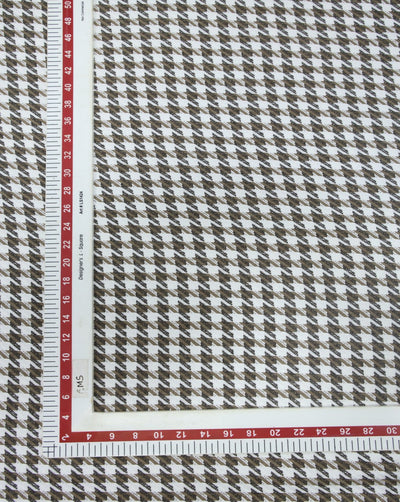 CHECKS WOOLEN TWEED FABRIC