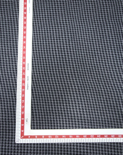 CHECKS WOOLEN TWEED FABRIC