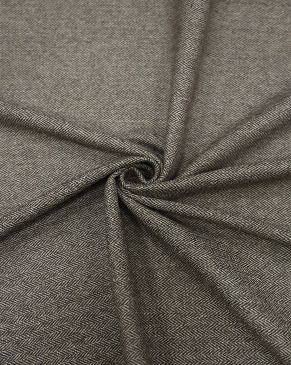 HERRINGBONE WOOLEN TWEED FABRIC