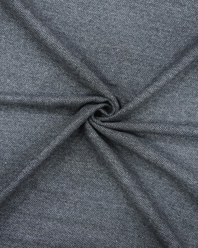 HERRINGBONE WOOLEN TWEED FABRIC