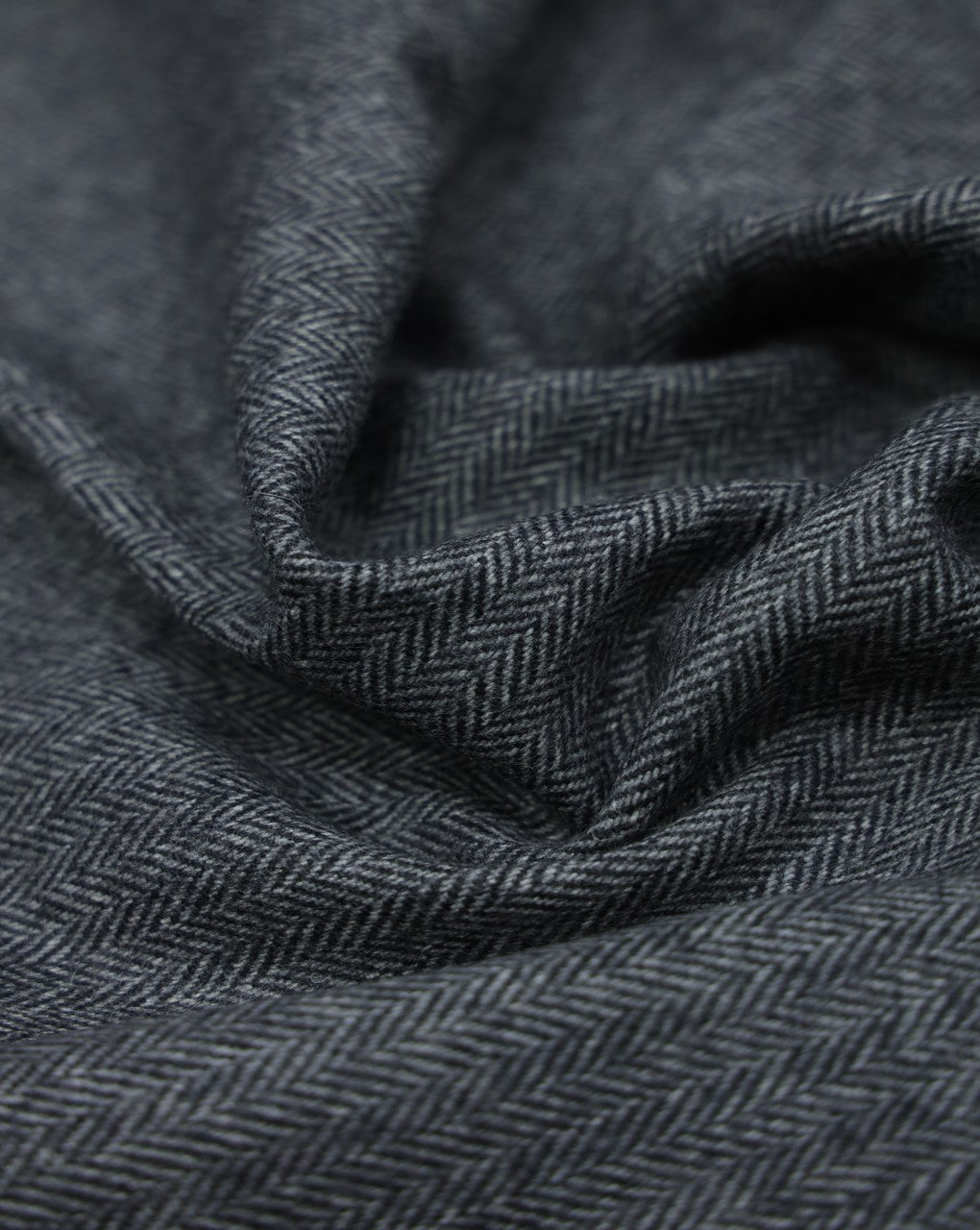 HERRINGBONE WOOLEN TWEED FABRIC