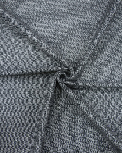 HERRINGBONE WOOLEN TWEED FABRIC