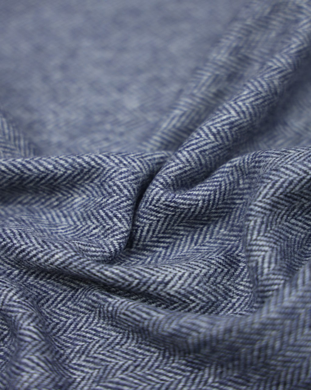 HERRINGBONE WOOLEN TWEED FABRIC