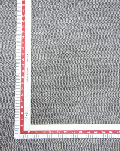 HERRINGBONE WOOLEN TWEED FABRIC