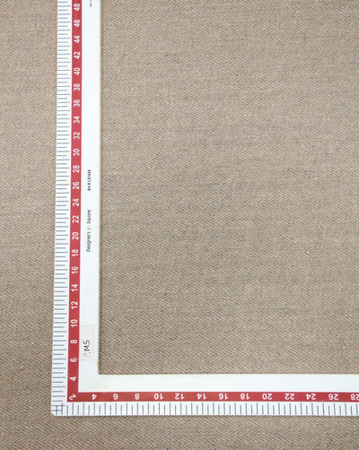 HERRINGBONE WOOLEN TWEED FABRIC