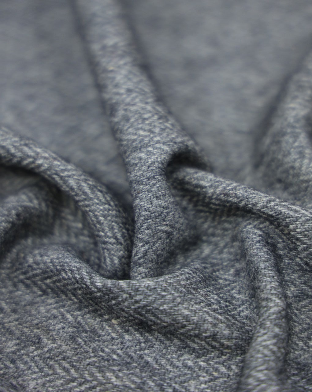 HERRINGBONE WOOLEN TWEED FABRIC