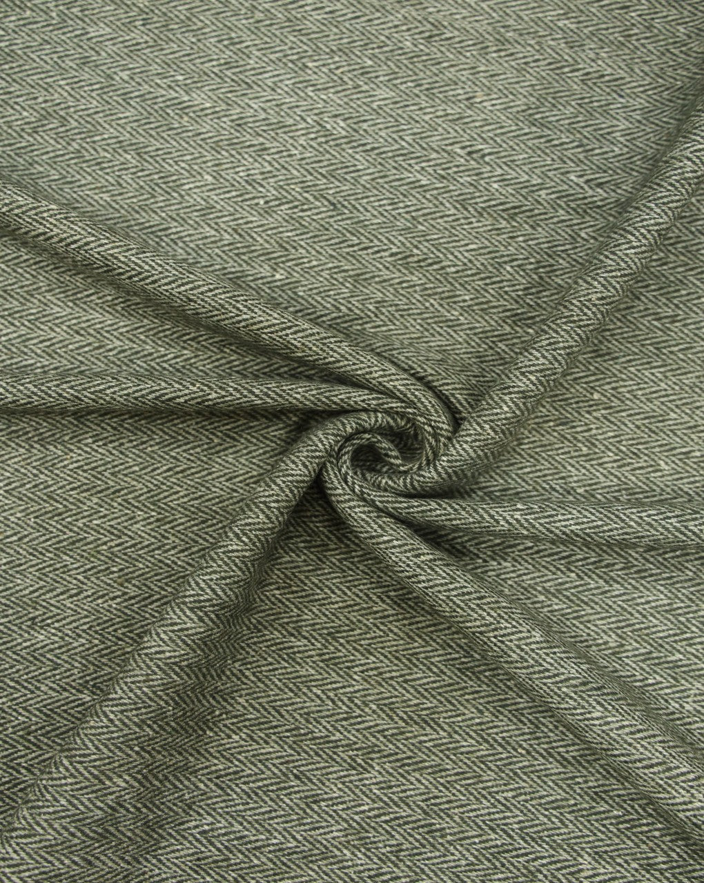 HERRINGBONE WOOLEN TWEED FABRIC
