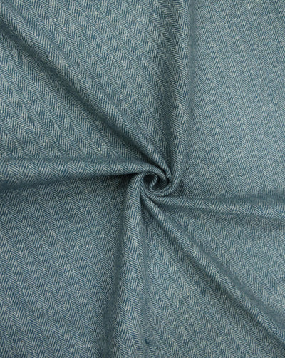 HERRINGBONE WOOLEN TWEED FABRIC