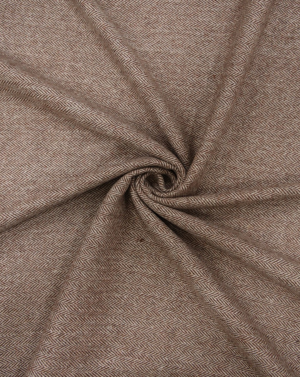 HERRINGBONE WOOLEN TWEED FABRIC