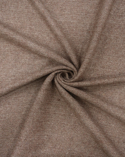 HERRINGBONE WOOLEN TWEED FABRIC