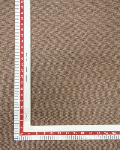 HERRINGBONE WOOLEN TWEED FABRIC