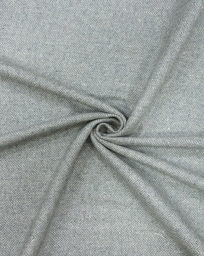 HERRINGBONE WOOLEN TWEED FABRIC
