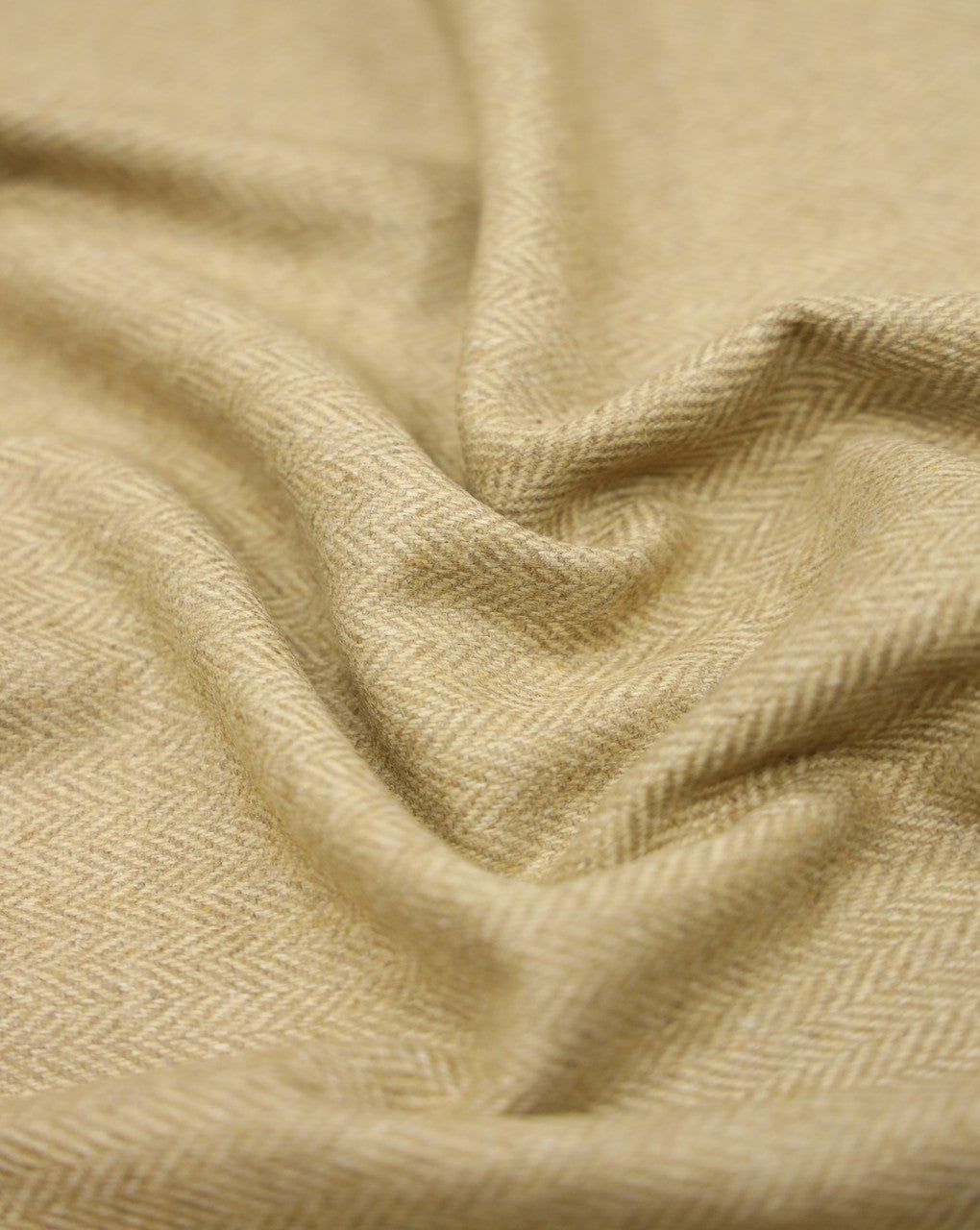 HERRINGBONE WOOLEN TWEED FABRIC