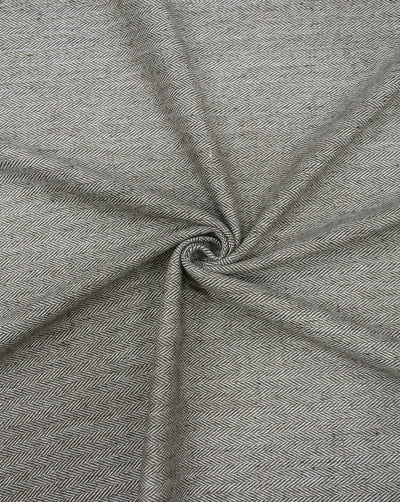 HERRINGBONE WOOLEN TWEED FABRIC