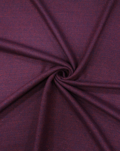 HERRINGBONE WOOLEN TWEED FABRIC