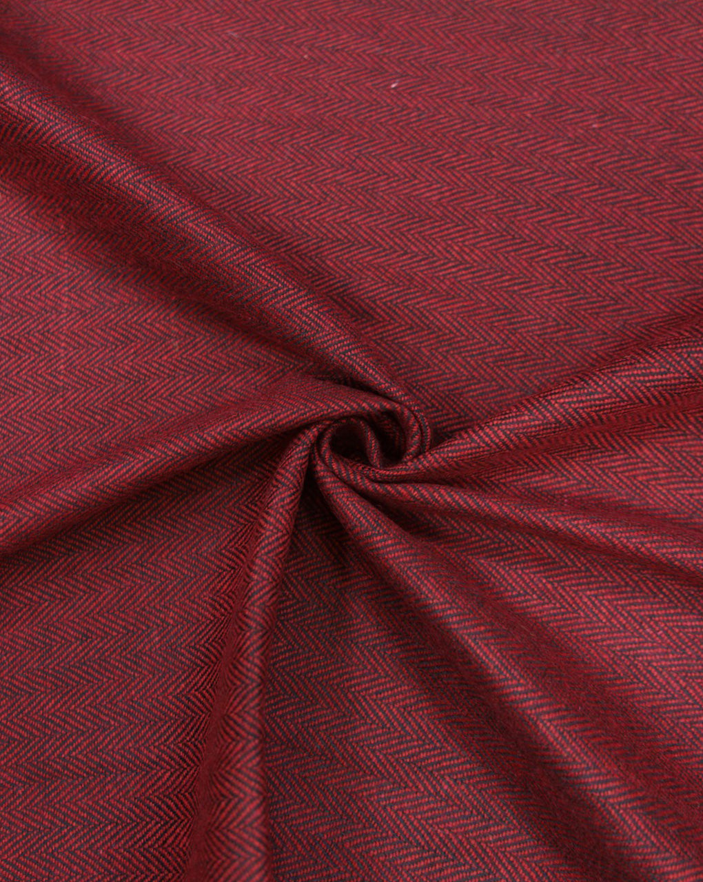 HERRINGBONE WOOLEN TWEED FABRIC