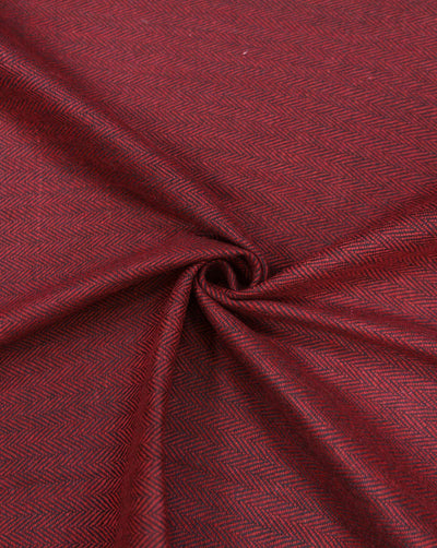 HERRINGBONE WOOLEN TWEED FABRIC