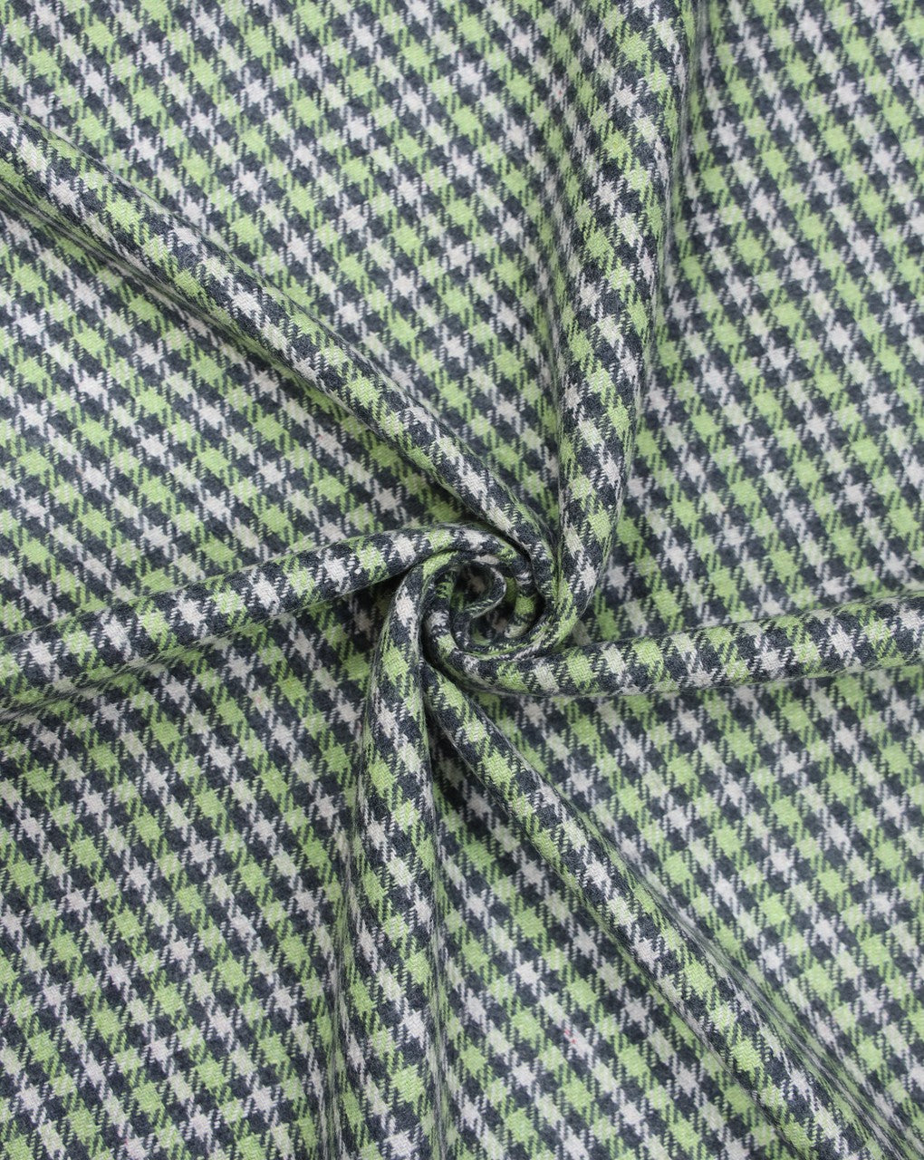 CHECKS WOOLEN TWEED FABRIC