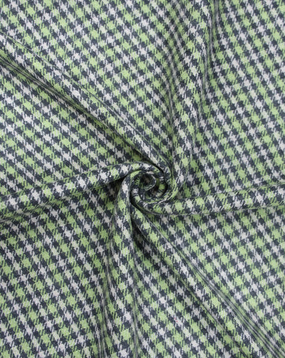 CHECKS WOOLEN TWEED FABRIC