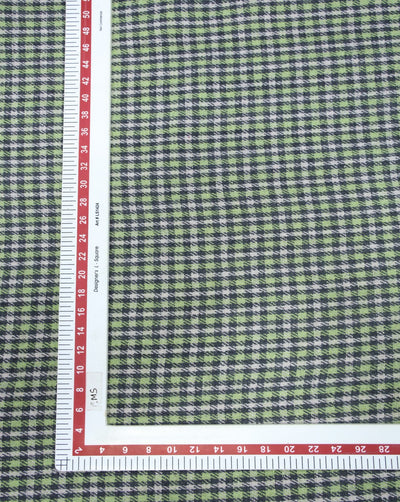 CHECKS WOOLEN TWEED FABRIC