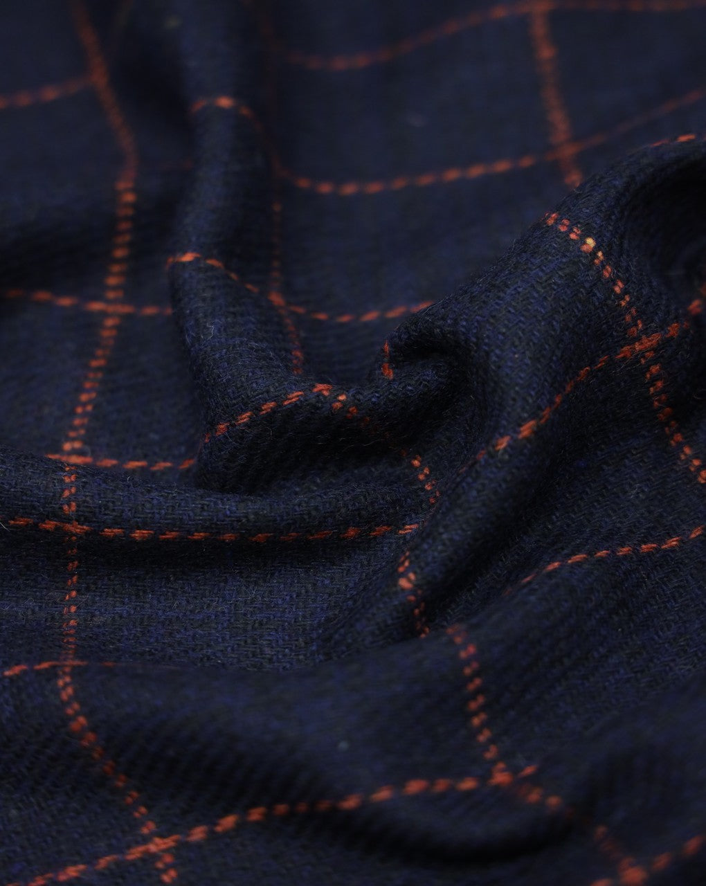 CHECKS WOOLEN TWEED FABRIC