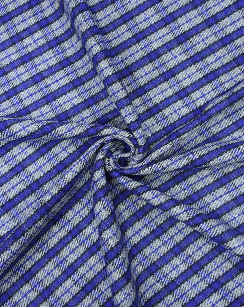 CHECKS WOOLEN TWEED FABRIC