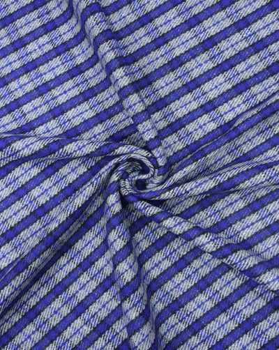 CHECKS WOOLEN TWEED FABRIC
